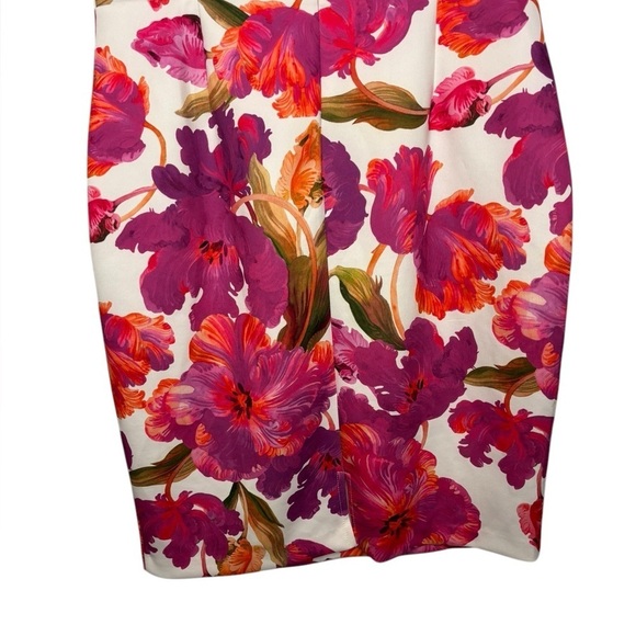 Alexia Admor Scuba Midi Floral Dress Size 10 - Picture 7 of 15